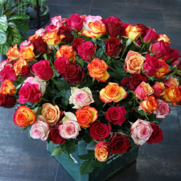 Bouquet de 100 roses N° 7
